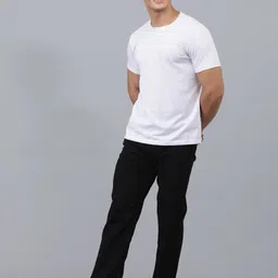 Men Slim Mid Rise Black Jeans-image-53