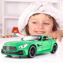 navrangifashion Navrangi Die-Cast 1:24 Scale Metal Sports Car Model with Pull Back Action image 2