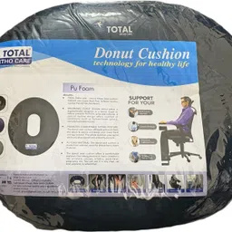 total ortho care Donut Ring Cushion Pillow for Piles Tailbone Fistula Seat Chair Pillow Color Blu Back / Lumbar Support image 4