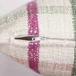 White Geometric Cotton 18 x 18 Inches Cushion Covers (Set of 5) by Jamio Firati image 5