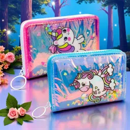 amycaur Women Casual Pink Genuine Leather Wallet image 1