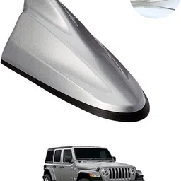 rkpsp Silver Car Shark Fin Roof Antenna(FM,AM) Radio No Drilling/Easy To Install-306 Universal Fit Decorative Radio Signal Car Antenna Aerial boost Signal Satellite Vehicle Antenna-picture-25