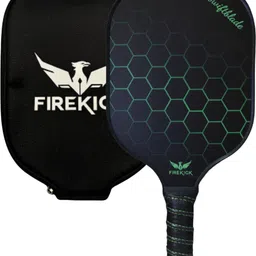 firekick SwiftBlade Carbon Fiber Pickle Paddle With( Propeller Cover Included) Green Pickleball Paddle image 1