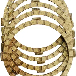 road religion Genuine Clutch Plate Set compatible with Yamaha RX100 (Genuine - 5 pcs) Clutch Plate image 2