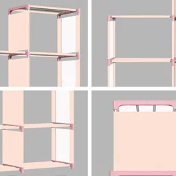 sbkx Carbon Steel Collapsible Bookshelf | Space Saving 9-Shelf Book Rack Almirah Home Metal Open Book Shelf image 5