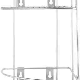spacekeeper Stainless Steel Multipurpose Storage Organizer Corner Rack Stand Dish Racks Stainless Steel Wall Shelf image 4