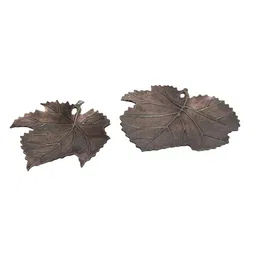 maison modern Bronze Finished Maple Platter Set image 4