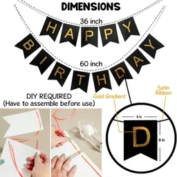 buc 2 happy Birthday Banner, Lighting image 2