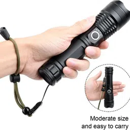 tansha Zoomable Metal 5 Modes Flashlight, Super Bright Cree T6 Led Light Torch Torch image 5