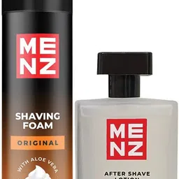 menz Luxury Combo Pack Original Shaving Foam 250Gm & After Shave Lotion 100Ml image 1