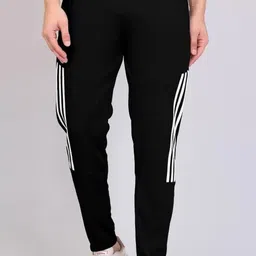 clowzed Pack of 2 Men Solid Black, Grey Track Pants image 4