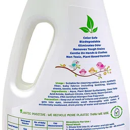 mamaearth Plant Based Baby Laundry Liquid Detergent, with Bio-Enzymes and Neem Extracts, 1000ml Liquid Detergent image 3