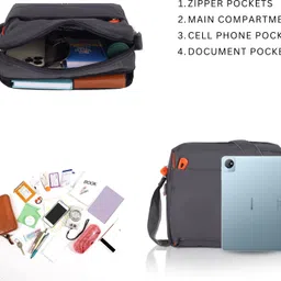 sj enterprises Black, Grey Men Sling Bag combo 2set Bag Sling Bag Stylish Crossbody Shoulder Bag for Travel & Casual image 4