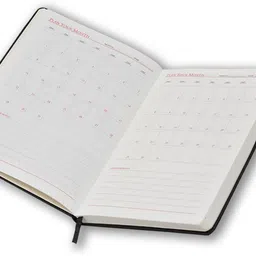 flipkart smartbuy Black Diary Planner Note Book Year Journal Unique Gift For Man And Woman A4 Notebook Ruled 180 Pages image 3