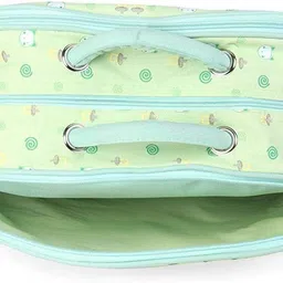 kidsify Waterproof Baby Diaper Bag Multipurpose, Mothers Maternity Bags for Travel with Diaper Holder Changing Multi Compartment for Baby Care and Maternity Handbag (Green) Backpack Diaper Bag image 5