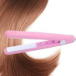 YENKY Mini Hair Straightener Crimper Flats Iron Easy To Carry Mini Portable Multi Function Electric Splint Hair Straightener Home Small Hair Straightener Travel Hair Straightener Hair Straightener image 1