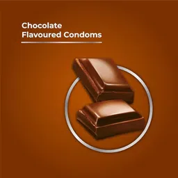 eyurva Dotted Chocolate Flavour Condoms 10 Pcs. Condom image 5