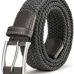 warcks Men Formal, Casual, Evening, Party Grey Nylon Belt-picture-24