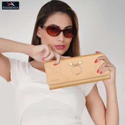 yessbenza Casual, Formal, Party Cream Clutch image 4