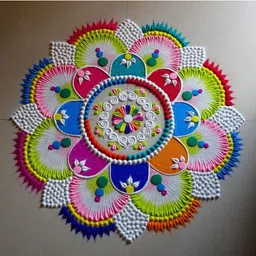 cpyfashion Pack of 10 Rangoli Powder image 3