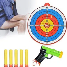 ever mall Toilet Dart Board Game Soft Tip Dart image 3