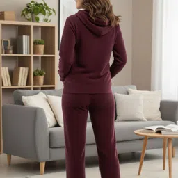 fablush Solid Women Track Suit image 2