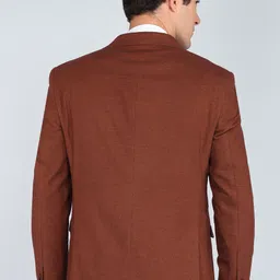 peter england Men Solid Tuxedo Style Formal Blazer image 4