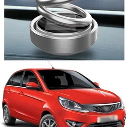 pecunia Solar Energy Rotating Car Perfume with Long Lasting Organic Fragrance, Feel-Good Premium Car Air freshener C211 Solar Car Perfume Air Freshner Car Fragrance Double Ring Rotating Car Aromatherapy Home Office Decoration Perfume Diffuser A211 Air Purifier image 1