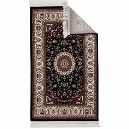 sapana carpet-mats Blue & Cream Traditional Polyester 6 x 9 Feet Machine Made Carpet image 3