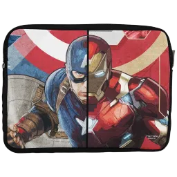 macmerise Man vs Machine Neoprene Laptop Sleeve for 13 Inch Laptop (Water Resistant, Multi Color)-picture-25