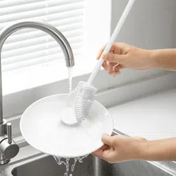 zolypy Multifunctional Silicone Bottle & Cup Cleaning Brush with Long Handle image 3