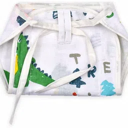 duggu kids Newborn baby cotton cloth Nappy (langot) printed pack of 5 image 4