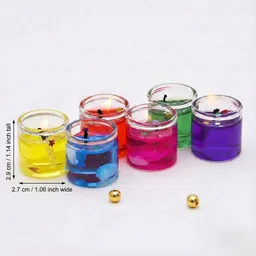 atelier feu Unscented Mini Glass Votives|Candles for Home Decor, Christmas & Party & Gifting Candle image 2