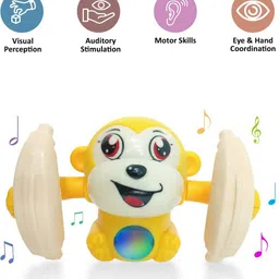 grest Dancing and Rolling Monkey Toy Voice Control with Musical Sound,Light and Sensor image 4