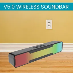 SACRO Megabar (PORTABLE HOME TV SOUNDBAR) Dynamic Thunder Sound With RGB LightWJ95 20 W Bluetooth Soundbar-picture-27