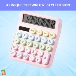 sacro Desktop Cute Calculator, 12-Digit Large Display With Aesthetic Candy ColorR297 Desktop Cute Calculator, 12-Digit Large Display With Aesthetic Candy ColorE297 Basic Calculator-picture-39