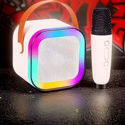 NHOUSE Karaoke Speaker K12: Party POP Wireless Bluetooth Speaker with Mic, RGB 31 9 W Bluetooth Speaker-picture-25