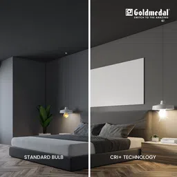 gold medal 12 W Eye Safety Compliance Round B22 LED Bulb image 5