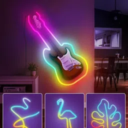 atulux 5 Meter Neon Strip Lights with Remote Operated– Neon Lights for Home Decoration Night Lamp image 4