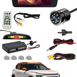 abjd Universal Black 7inch BT Screen/Reavers Parking Camera/Silver Sensor For Car-44 Multicolor LCD-picture-20