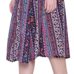 manat diva Women Printed A-line Multicolor Skirt image 3