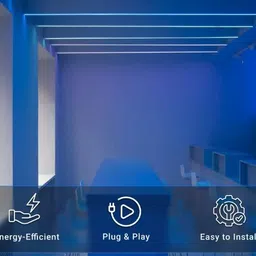 dr mureco 6500 LEDs 50 m Blue Steady Strip Rice Lights image 4