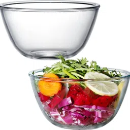 Glass Serving Bowl Borosilicate Glass, Microwave Safe Serving Mixing Bowl, Oven Safe, 2300 ML-image-65