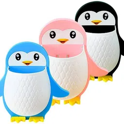 shreejee Plastic Penguin Design Wall Mounted Storage Organizer for Bathroom/Kitchen Etc x3.422 Storage Basket-picture-30