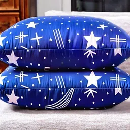 ypoloipo LUXURY Cotton Solid Sleeping Pillow Pack of 3 image 3