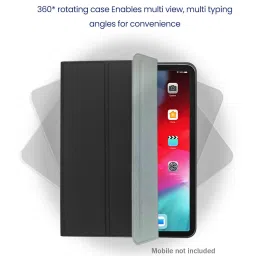 Stuffcool Flex Faux Leather Flip Cover for Apple iPad Mini 8.3 Inch (6th Gen) (Built-in Pencil Holder, Black) image 5