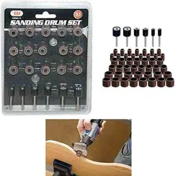 nitya 51 Pcs Drum Sanding Kit For Nail Drill Bits Dremel Accessories Rotary Tool Set Rotary Bit Set image 2