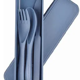 da novira Wheat Straw Cutlery Set,Utensils for Travel,Work,Picnic,Camping And Daily Use Polypropylene, Plastic Dessert Knife-picture-29