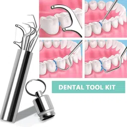 cozycrest Stainless Steel Teeth Cleaning Tool Kit Teeth Wipe-picture-19