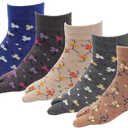 basketship Women Self Design Mid-Calf/Crew-picture-23